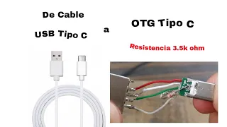 Cable OTG Tipo C casero