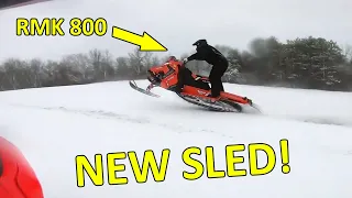 Polaris Pro RMK 800 - 3" Paddles in 1" of Snow