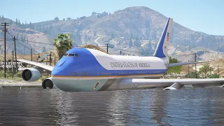 Boeing VC-25 "Air Force One" Emergency Water Landing | GTA 5