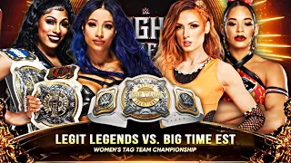 Legit Legends vs Big Time EST - Women’s Tag Team Championship | Night Of Champions Highlights