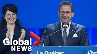 Canada Election: Bloc Québécois' Yves-François Blanchet makes speech following election results