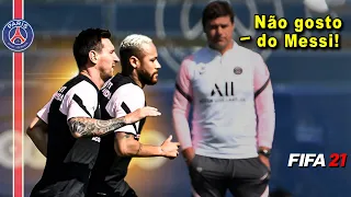 MESSI COMEÇOU A TER PROBLEMAS NO PSG | MODO CARREIRA 09 - FIFA 21