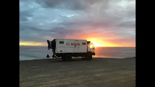 FUERTEVENTURA. Canary Island on camper truck