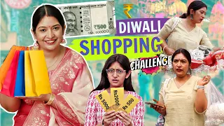 Rs 500 Diwali Shopping Challenge With Anantya | Diwali Shopping | CookWithNisha