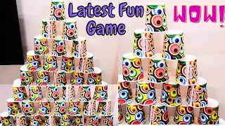 Glass Pyramid Game / Party Fun Game / Kitty Party Latest Game-Paper Cup Challenge