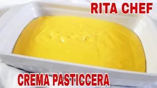 CREMA PASTICCERA⭐RITA CHEF | Liscia e vellutata con solo 2 passaggi.