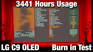 LG C9 OLED - 2 Years 1 month Later - Burn in Test! 3341 Hours Usage!