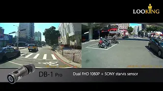 【LOOKING TAIWAN】 Dual FHD front & rear helmet camera DB-1 Pro