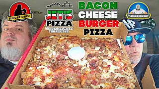 Jet's Pizza® Bacon Cheeseburger Pizza Review With Burger Beast!🥓🍔🍕 | Burger Month | theendorsement