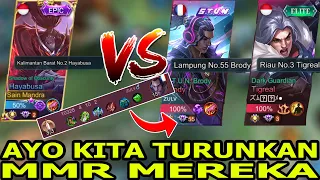 YAKIN MAU PUSH MMR ? JADI TURUN KAN , MAAF KAN AKU TOP GLOBAL TIGREAL N BRODY - Mobile Legends