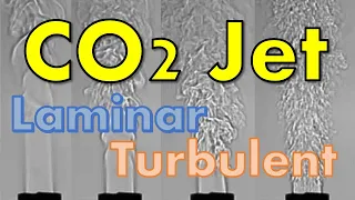 【Luftvis Schlieren】Schlieren Visualization of CO2 Jet: Laminar to Turbulent