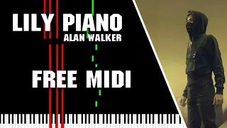 Alan Walker - Lily Piano Free Midi | Link Google Drive