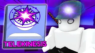 Trollando com TELEKINESIS no BLADE BALL do ROBLOX kkkkk