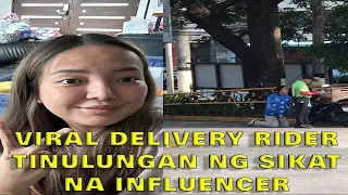 Viral na Delivery Rider Na Lumuhod sa Traffic Enforcer Tinulungan ng Sikat na Influencer