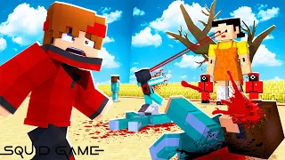 LES AGENTS DE SQUID GAME VEULENT ME TUER SUR MINECRAFT ! Squid Game Minecraft