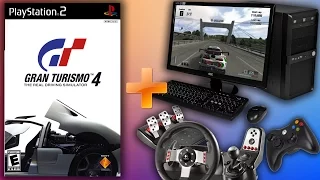 Как играть в легендарную Gran Turismo 4 на ПК в 4К 60fps с рулём!