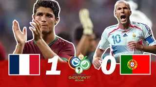 Franca 1 x 0 Рortugal (Zidane x Ronaldo) - melhores momentos (HD 720P) Copa do Mundo Alemanha 2006