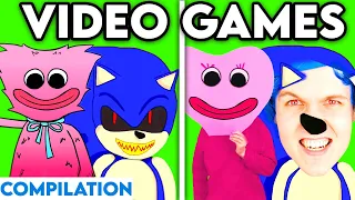 VIDEO GAMES WITH ZERO BUDGET! (KISSY MISSY, SONIC.EXE, ROBLOX & MORE) *BEST OF LANKYBOX COMPILATION*