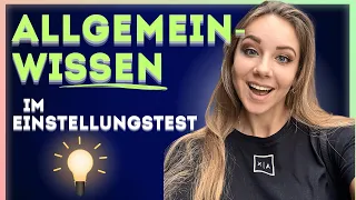 🔢 ALLGEMEINWISSEN im Einstellungstest Aufgaben + Lösungen I ☑️ Gemeinsames üben mit Maxie