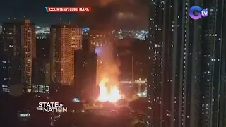 One hurt as gas pipe accident triggers fire in BGC | SONA