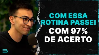 ROTINA DE ESTUDOS PARA SER APROVADO NO CONCURSO DE ESCREVENTE COM 97% DE ACERTO