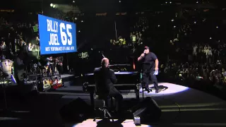 Billy Joel MSG 65th Concert Banner Presentation (July 1, 2015)