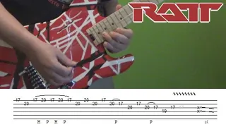 Guitar Lesson - Round and Round (Ratt) solo with tabs