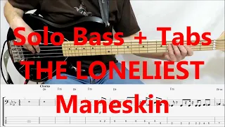 Maneskin - The Loneliest (BASS TABS TUTORIAL COVER)