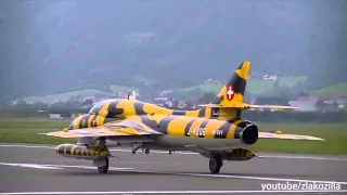 Hawker Hunter-Swiss Air Force-take Off and landing