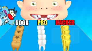 NOOB vs PRO vs HACKER | Smile Rush  | With Oggy And Jack | Rock Indian Gamer |