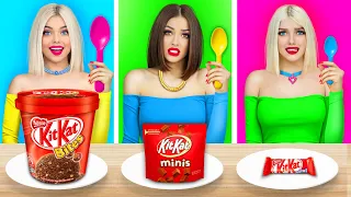 Big, Medium and Small Food Challenge | Mukbang with Giant vs Tiny Food by RATATA