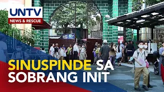 Face-to-face classes sa ilang paaralan, sinuspinde dahil sa matinding init ng panahon