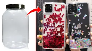 How to make Mobile Phone Cover Use Plastic Bottle | diy crafts | Phone Cover making at home