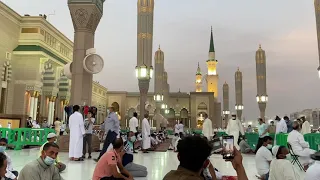 Azaan Magrib in Masjid Al Nabawi