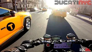 BEST ride in Manhattan | Harlem to Times Square - Spicy Splits | Ducati Streetfighter 848 NYC v1401