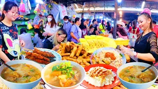 Best Beef Noodle Soup, Spring Rolls, Fried Noodles, Skewers, Rice Noodle - Cambodia Street Food