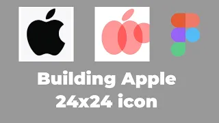 Making of Apple 24x24 icon in Figma