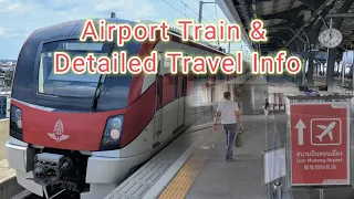 Don Mueang Airport DMK by Metro Train (Red Line) & additional trip information