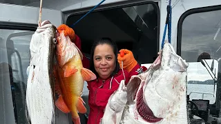 Jigging for Alaska Yelloweye  Rockfish