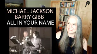 Voice Teacher Reaction to Michael Jackson & Barry Gibb - All In Your Name