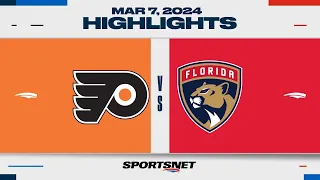 NHL Highlights | Flyers vs. Panthers - March 7, 2024