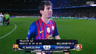 The Day Messi Scored 5 Goals  vs Bayer Leverkusen in 2012