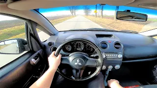 Mitsubishi Colt VI 1.5i 16v 109HP (2006) POV Test Drive & Acceleration 0-100 | 4K #174