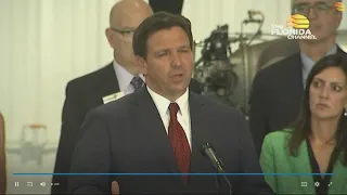 Florida Gov. Ron DeSantis speaks about migrants in Martha's Vineyard