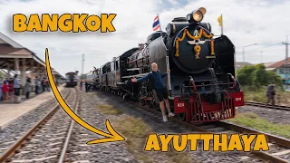 Steam locomotive from Bangkok to Ayutthaya 🚂💨 | Discover Thailand Exclusive ❗