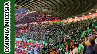 ⚽☘️ OMONIA NICOSIA FANS Away At Manchester | Atmosphere Man United VS Omonia Nicosia (1-0)