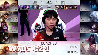 SN vs FPX - Game 1 | Week 7 Day 5 LPL Summer 2021 | Suning vs FunPlus Phoenix G1