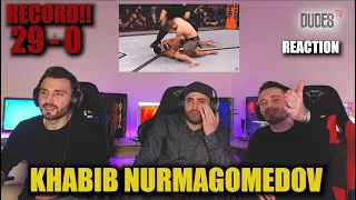 KHABIB NURMAGOMEDOV - Top Finishes. Record: 29-0-0 !!  | FIRST TIME REACTION