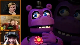 Let's Players Reaction To The Mr.Hippo Jumpscare/Story | Fnaf Ultimate Custom Night