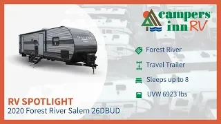 2020 Forest River Salem 26DUD Travel Trailer Walkthrough